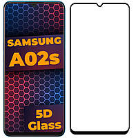 5D стекло Samsung Galaxy A02s A025 (Защитное Full Glue) Black