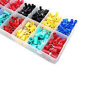 Набір вилкових, штирових наконечників 520 шт. ізольовані клеми, фото 4