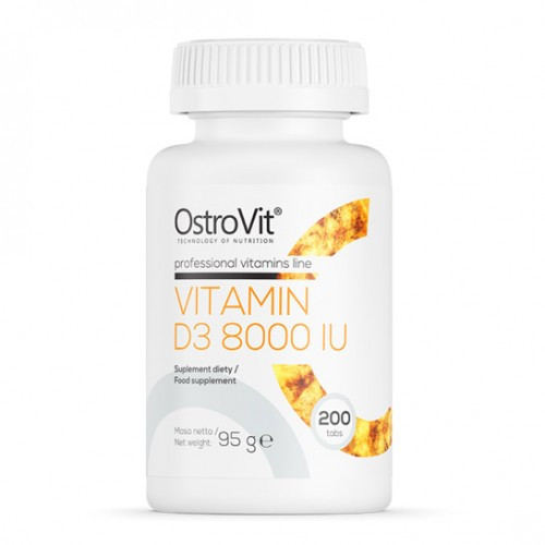 Вітамін OstroVit Vitamin D3 8000 200 Tabs
