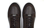 Кросівки чоловічі кеди повсякденні шкіряні взуття демісезонне Rosso Avangard Nice Brown Floto TPR BS, фото 9