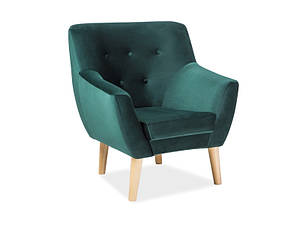 Крісло Nordic 1 VELVET (синій, фіолетовий, сірий, зелений) (Signal)
