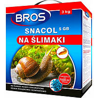 Средство от слизней в гранулах 3 кг snacol, Bros