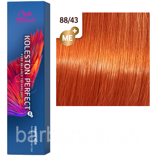 Фарба для волосся Wella Koleston Me+ Vibrant Reds 88/43 Ірландське літо