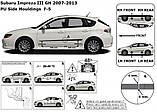 Молдинги на двері для Subaru Impreza 2007-2014, фото 6