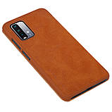 Захисний чохол-книжка Nillkin для Xiaomi Redmi 9T / Redmi Note 9 4G (Qin leather case) Brown Коричневий, фото 5