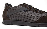 Кросівки чоловічі кеди повсякденні літні шкіряні коричневі туфлі Rosso Avangard DolGa Blrown FlotoPerf TEP, фото 7