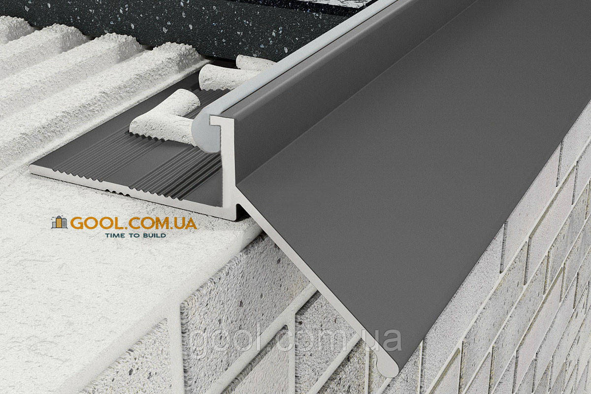 Алюминиевый карниз капельник отвод воды для открытого балкона и террасы ...