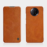 Захисний чохол-книжка Nillkin для Xiaomi Redmi Note 9 5G / Redmi Note 9T (Qin leather case) Brown Коричневий, фото 6