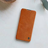 Захисний чохол-книжка Nillkin для Xiaomi Redmi Note 9 5G / Redmi Note 9T (Qin leather case) Brown Коричневий, фото 8