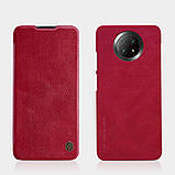 Захисний чохол-книжка Nillkin для Xiaomi Redmi Note 9 5G / Redmi Note 9T (Qin leather case) Red Червоний, фото 6