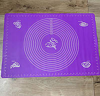 Силиконовый коврик для выпечки 45см х 65см Фиолетовый