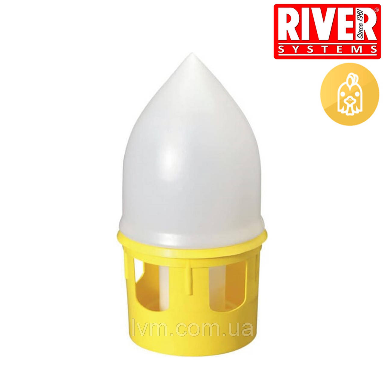 Поїлка бункерна на 5л, для голубів "RIVER"
