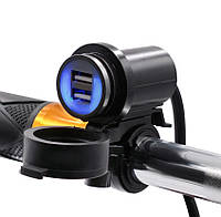 Мото юсб зарядка USB на кермо мотоцикла мопеда скутера