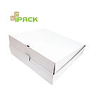 Коробка картонна самозбірна 480х450х100 мм біла мікрогофрокартон, фото 2