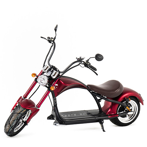 Електробайк Електро мотоцикл Електроскутер Електробайк Чопер Chopper 1500 W, 60V12Ah Червоний