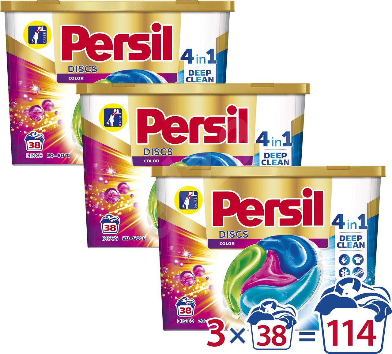 Капсули для прання кольорової білизни Persil Discs 4 в 1 Color 114 шт
