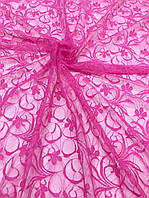 Гіпюр колір яскраво-рожевий (ш 150 см)