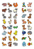 РОЗПРОДАЖ! English for Kids — Дикі та свійські тварини. Wild and Domestic Animals ( Зінов’єва Л. О.),, фото 5