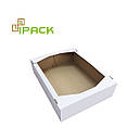 Лоток кондитерський 230х150х80 мм бурий гофролоток, фото 2