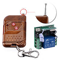 433МГц одноканальний бездротовий вимикач на 12В з таймером + Пульт (висока дальність)