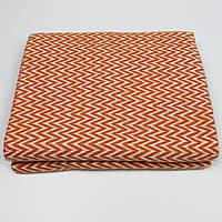 Плед хлопковый Iev-Style А01 140х100 см оранжевый с белым (2706262)