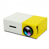 Мини проектор портативный мультимедийный с динамиком Led Projector YG300 Yellow