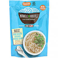 Miracle Noodle, Суп с лапшой на костном бульоне, куриный, 215 г (7,6 унции) в Украине