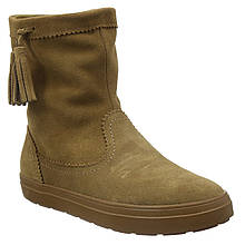 Сапоги деми замшевые женские полусапоги / Crocs Women's LodgePoint Suede Pull-On Boot (203425), Коричневые