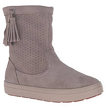 Сапоги деми замшевые женские полусапоги / Crocs Women's LodgePoint Suede Pull-On Boot (203425), Серые 34