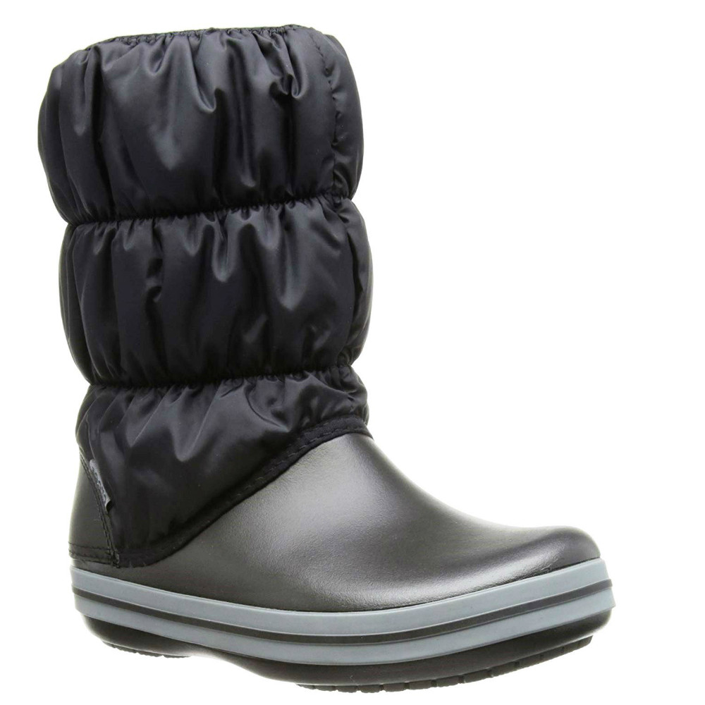 Сапоги зимние женские непромокаемые дутики / Crocs Women's Winter Puff Boot (14614), Черные