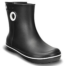 Чоботи гумові жіночі короткі з кружечком / Crocs women's Jaunt Shorty Boot (15769), Чорні
