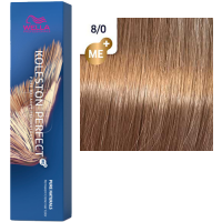 Краска для волос Wella Koleston Perfect ME+ 8/0 Светлый блонд натуральный