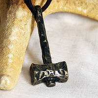 Брелок Амулет Молот Бога Тора Бронзове покриття / Брелок Амулет Молот Бога Тора Бронзове покриття 5x2x1 см