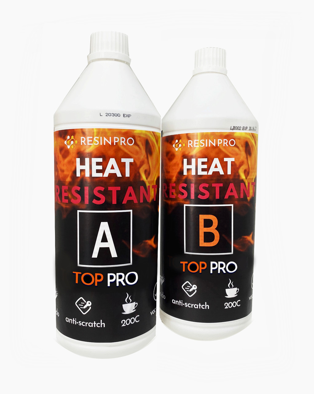 Термозахисна смола Heat Pro. Уп. 1,8 кг (Італія), захист від подряпин з УФ-фільтром, еластичне покриття