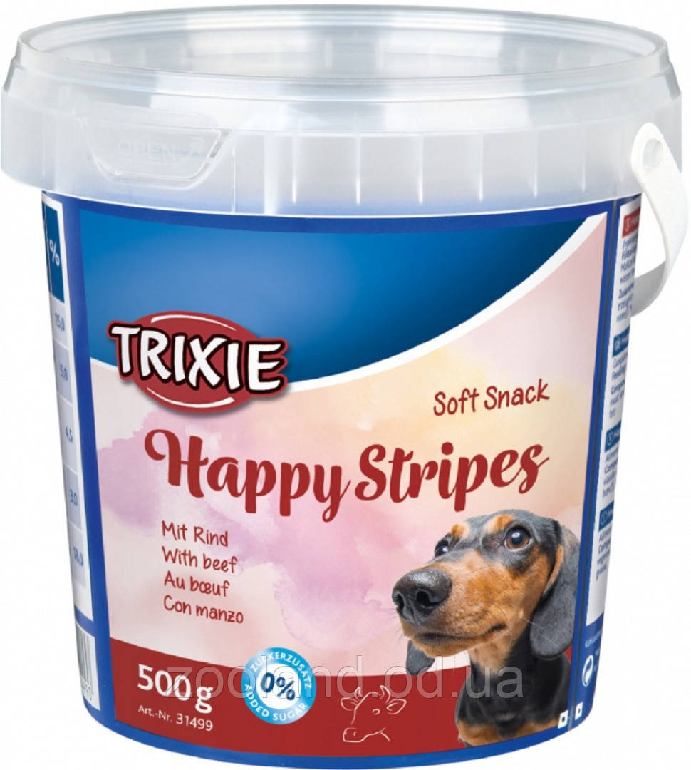 31499 Trixie Soft Snack Happy Stripes ласощі з яловичиною, 500 г
