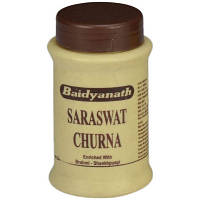 Сарасват чурна 60г Байдьянатх бежева банка, Saraswat Churna Baidyanath, Укрепление памяти, мозговой тоник,