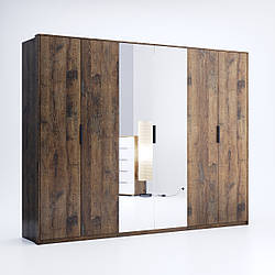 Шафа 6Д дзеркало Спальня Квадро MiroMark