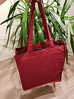 Екосумка червона бязь 36х10х40 см (друк на еко сумках, друк на ЕКО сумках, Еко сумки гуртом!)
