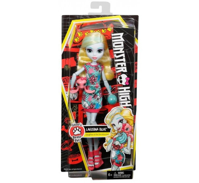 Лялька Монстер Хай Лагуна Блю з черепашкою, Monster High Lagoona Blue Turtle, фото 1