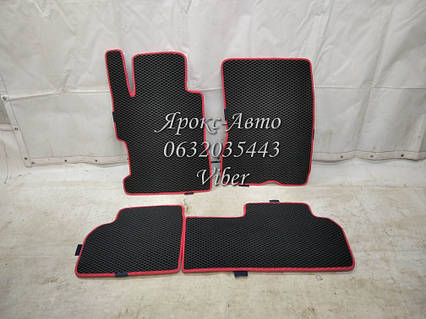 Килимки EVA темно-сірі з червоним кантом Honda Civic 000029015