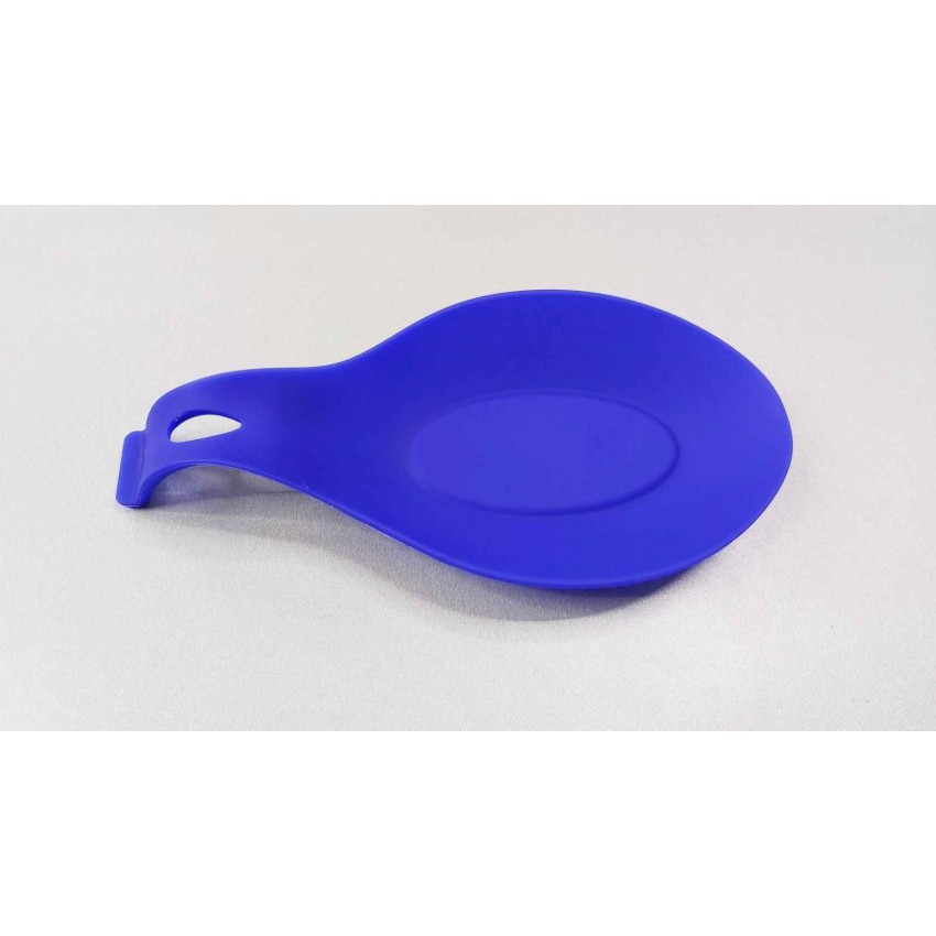 Силіконова підставка під ложку 22,5 х 11,5 х 2,5 см Синя Ytech HH-116, фото 1