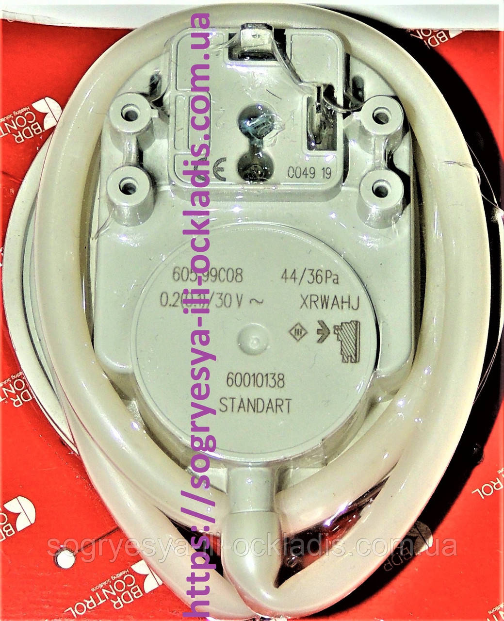 Датч. давл. віз. вент. BDR 44/36 Pа 2 кл. (ф.у, Туреччина) Nova Florida, Fondital, арт. 60010138, к.з. 00531, фото 1