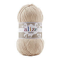 Alize BELLA 100 (Белла 100) № 76 бежевый (Пряжа хлопок, нитки для вязания)