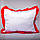 Подушка атлас з кольоровим рюшем 35*45, фото 10