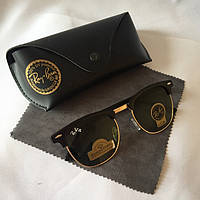 Сонцезахисні окуляри Ray Ban Clubmaster зелене скло комплект