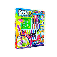 Scentos Ароматний набір для творчості — ОЗОРНІ ПЗОРИ (ручки, маркери, папір, спірограф)