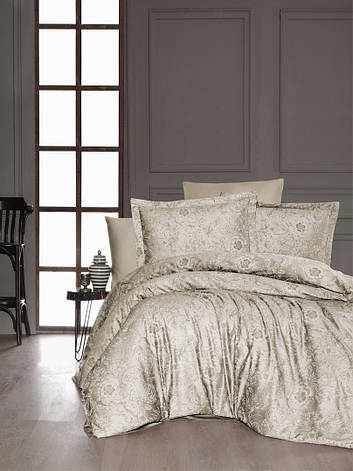 Білизна постільна білизна First Choice SATIN "Advina Sutlu Kahve" S 131, фото 1