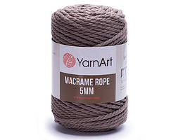 YarnArt MACRAME ROPE 5 мм / Макраме Роп 5 мм / 60% бавовна 40% віскоза