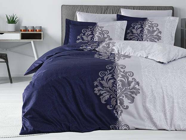 Білизна постільна білизна First Choice SATIN "Hypnoz Lacivert" S 166, фото 1