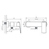 Imprese GRAFIKY змішувач для душу, хром, 35 мм, фото 2